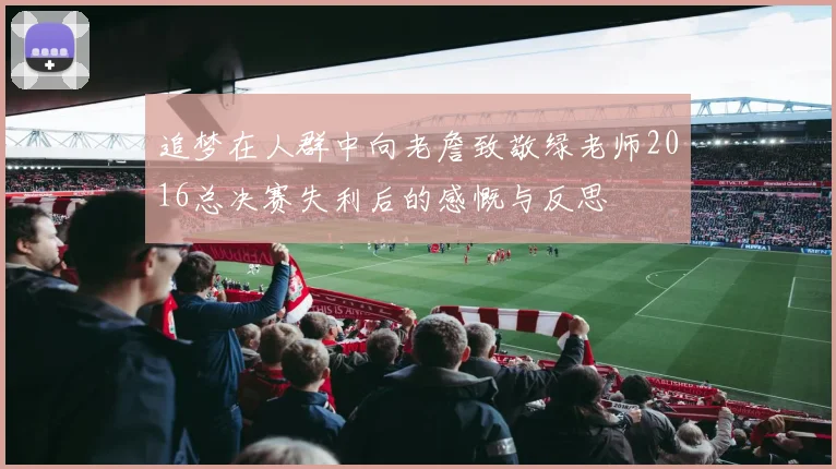 追梦在人群中向老詹致敬绿老师2016总决赛失利后的感慨与反思
