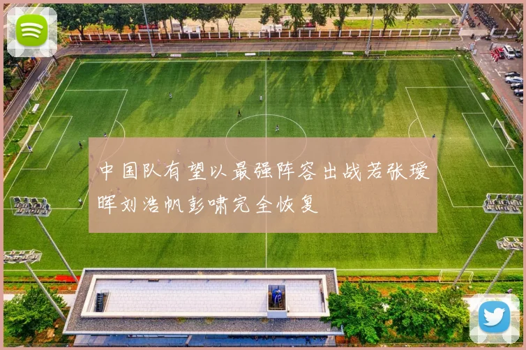 中国队有望以最强阵容出战若张瑷晖刘浩帆彭啸完全恢复